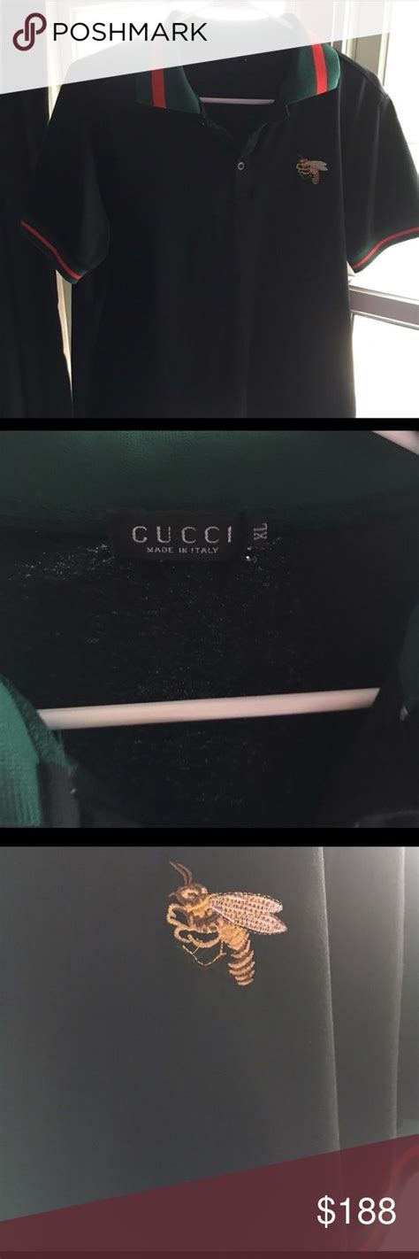 gucci bumblebee polo|authentic gucci polo shirts.